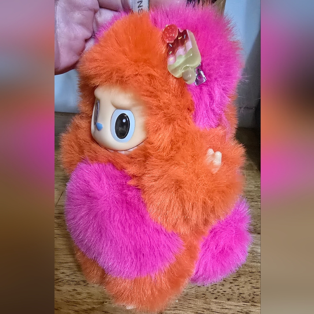 Orange & Pink Labubu Bear - Picture 2 of 5